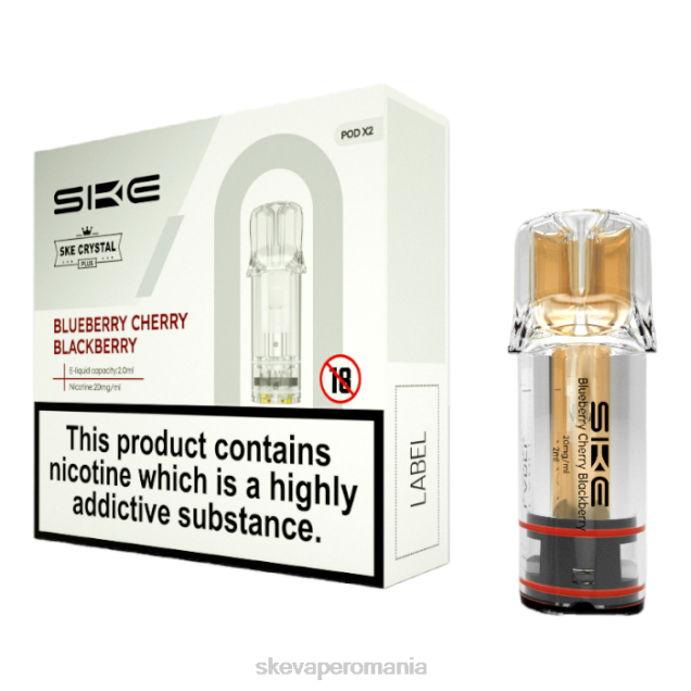 SKE vape flavours - SKE cristal vape plus păstăi afine cireș mur 2LN0R108